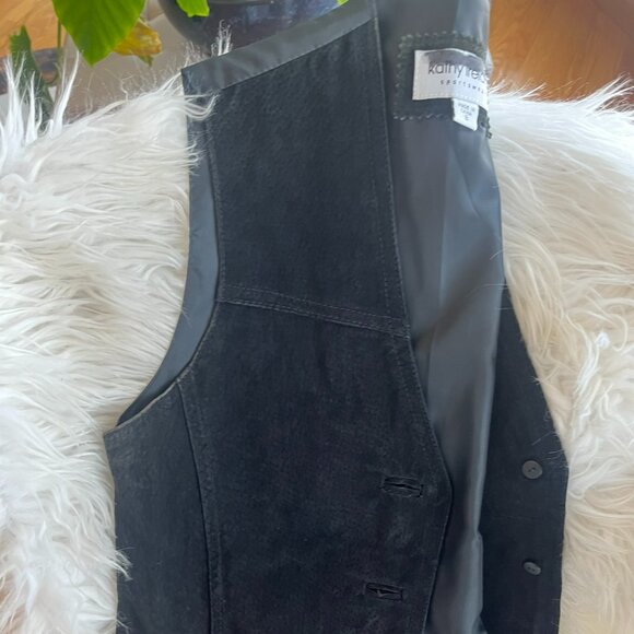 Vintage leather suede vest - Kathy Ireland - Picture 5 of 5